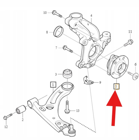 ŁOŻYSKO KOŁA PIASTA PRZÓD LEWA PRAWA VOLVO XC40 EX40 2018- OE 32425477