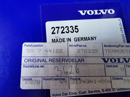 ZESTAW TERMOSTATU VOLVO S80 I -06r XC90 I 03-06r