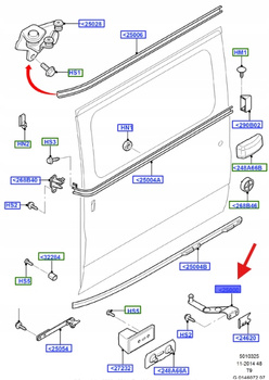 DOLNA ROLKA LEWA STR. TRANSIT 2000-14 1667675 _ YC15-V25001-AH