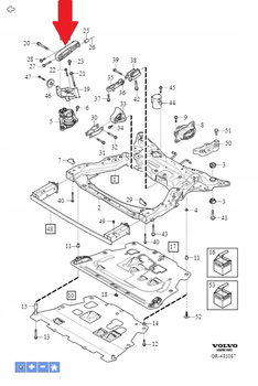 Poduszka silnika Volvo OE 31480664