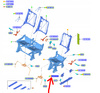 ZAMEK SIEDZENIA TYŁ FORD TRANSIT CUSTOM 2012- 2448293 _ BK21-61382-AD