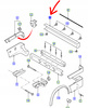 ZDERZAK TYLNY NAKŁADKA FORD TRANSIT 2000-06_4658088_YC15-17E962-ALYBB4