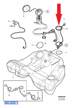 Volvo OE 8649739 nakrętka pompy paliwa