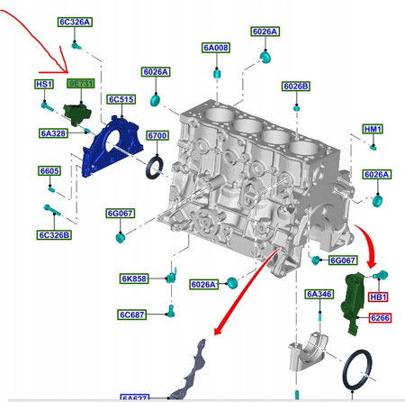 CZUJNIK POŁOŻENIA WAŁU FORD 1.4-1.6-2.2L DIESEL _  1517990 _ 8S6Q-9E731-AA