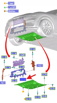 KIEROWNICA POWIETRZA FORD MUSTANG MACH-E 2020- 2466257 _ LJ9B-8314-AB
