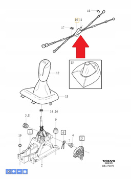 Linka zmiany biegów VOLVO S40 V50 C30 C70 31325664
