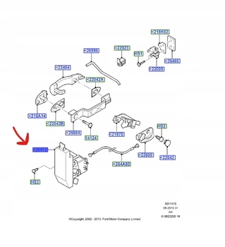 SIŁOWNIK CENTRALNEGO ZAMKA LEWA STRONA FOCUS MK1 4057989 _ XS41-A26413-CG