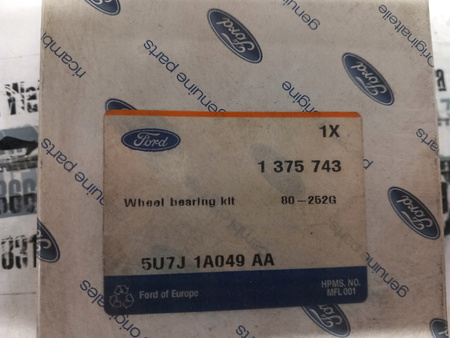 ŁOŻYSKO KOPŁA TYŁ FORD FIESTA Mk5 KA Mk1 PUMA_1375743_5U7J-1A049-AA