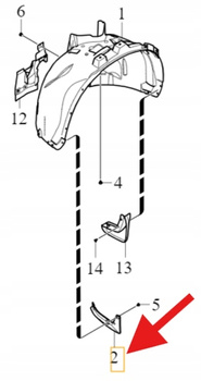 CHLAPACZ PRAWY PRZÓD VOLVO XC60 2023- OE 32392707