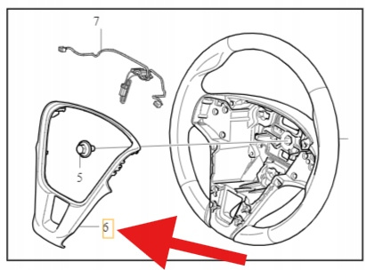 PANEL KIEROWNICY CHROM VOLVO S60 V60 2011- XC60 XC70 V40 V70 OE 31390459