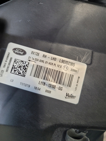 REFLEKTOR LED PRAWY PRZÓD FORD PUMA 2019- OE 2684469 _ L1TB-13100-GK