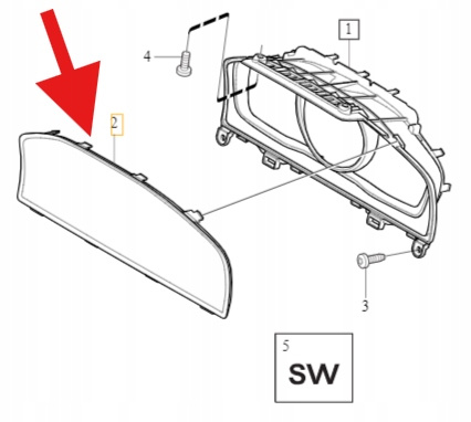 SZYBA LICZNIKA ZEGARÓW VOLVO S60 V60 2014- XC60 XC70 V70 S80 OE 31376800