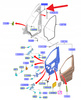 USZCZELKA DRZWI PRAWY PRZÓD FORD TRANSIT 2014- OE 2622098 _ KK31-V51400-FA