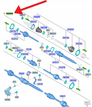 ZABEZPIECZENIE PRZEGUBU 28.5MM FORD FOCUS GALAXY 1426845 _6C11-4B422-BA