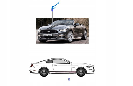 Zestaw naklejek na samochód - Ford Mustang Mk6 _ 2031140 _ A66SX-502F30-FA