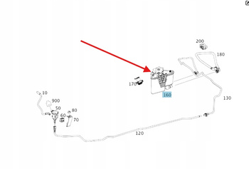 FILTR PALIWA WĘGLOWY MERCEDES CLA W117 A W176 B W246 OE A2464706000