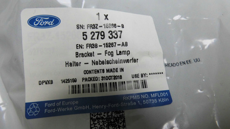 UCHWYT RAMKA HALOGENU LEWA FORD MUSTANG Mk6 2015- 5279337  _ FR3B-15267-AB