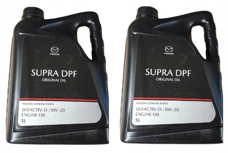 2x Olej syntetyczny Mazda OE Original Oil Supra DPF 0W-20 5L
