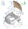 ZAWIAS MASKI PRAWY FORD MUSTANG Mk6 2017- 2570139 _ JR3B-16800-BB