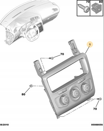 PANEL KLIMATYZACJI,RADIA CITROEN OE 98101088XX