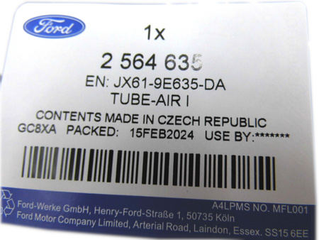 DOLOT POWIETRZA FORD FOCUS Mk4 2018- KUGA Mk3 2020- 2564635 _ JX61-9E635-DA