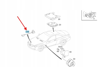 CZUJNIK ZAMKNIĘCIA MASKI SILNIKA MERCEDES CL W216 OE A2168202110