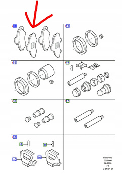 KLOCKI HAMULCOWE PRZÓD FORD ESCORT 1990-1997 _1048308_94AB-2K021-AB