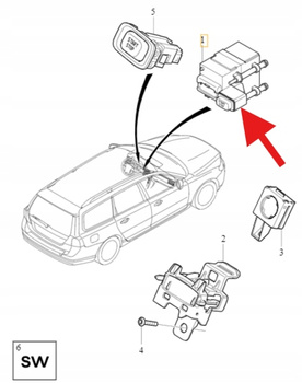 STACYJKA PRZYCISK START STOP VOLVO XC70 V70 2008- S80 2007- OE 31268326