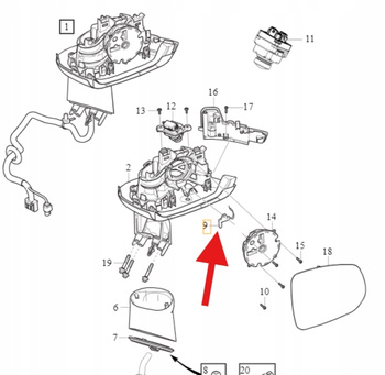 CZUJNIK TEMPERATURY ZEWNĘTRZNEJ VOLVO XC90 18- XC60 V90 2017- OE 31442888