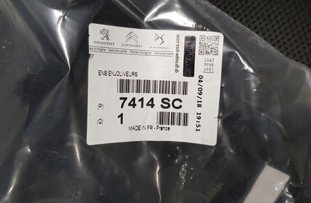 ZESTAW ZAŚLEPEK HALOGENU CITROEN C4 PICASSO OE 7414SC