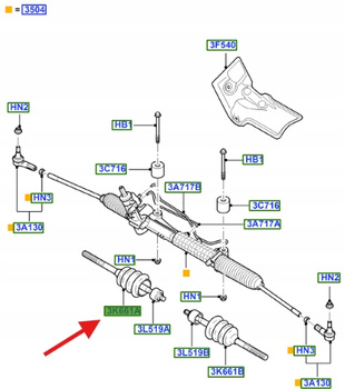 OSŁONA TRANSIT 2000-14 4602026 _ YC15-3K661-AB