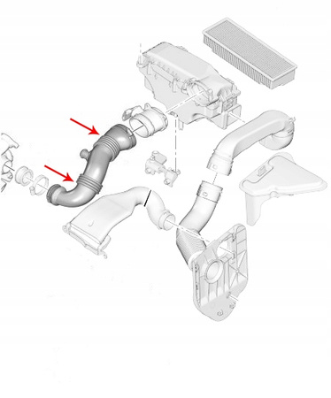 PRZEWÓD TURBOSPRĘŻARKI CITROEN C2 C3 C4 C5 BERLINGO 206 207 307 OE 1434E1