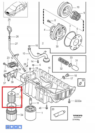 Filtr oleju Volvo 1275810
