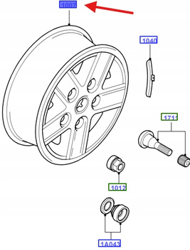 FELGA ALUMINIOWA 5,5X16 FORD TRANSIT MK6 2006- 1386489 _ 6C11-1007-AA