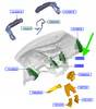 KRATKA NAWIEWU ŚRODKOWA LEWA FORD OE FCOUS 2011-2015 BM51-A014L21-AG3JA6