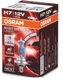 ŻARÓWKA OSRAM H7 NIGHT BREAKER LASER +150