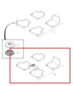 Dywaniki gumowe jasne Volvo XC60 (18-)