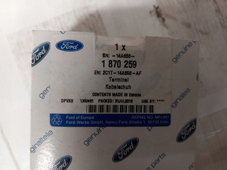 STYCZNIK DRZWI PRZESUWNYCH FORD TRANSIT 2007-14 1870259 _ 2C1T-14A658-AF