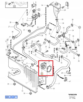 Zestaw pompy wody S/V40 V70 XC70 S80 S60 XC90