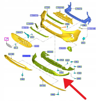 ZDERZAK PRZEDNI FORD KUGA 2024- 2718973 _ RV4J-17C831-AA