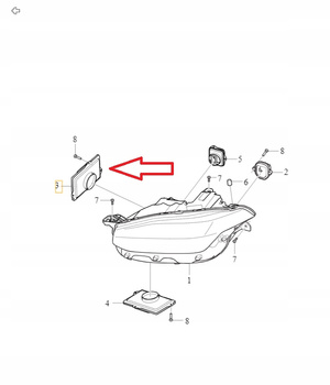 MODUŁ PRZETWORNICA LAMPY LED VOLVO XC90 2016- OE 31420089