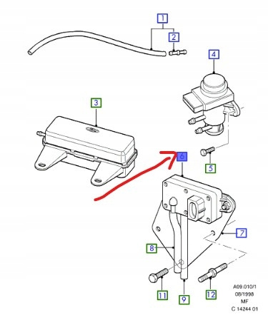 CZUJNIK MAP FORD MONDEO Mk1 Mk2 COUGAR EXPLORER_4656536_4W1E-9P449-AA