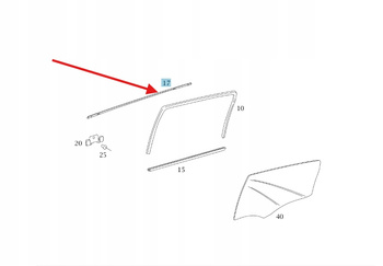 LISTWA ZGARNIAJĄCA PRAWY TYŁ MERCEDES B klasa W245 OE A1697351665