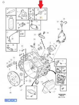 MIARKA POZIOMU OLEJU AUTOMAT B5 B8 VOLVO V40 13- XC60 XC90 OE 30713218