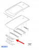GÓRNA POPRZECZNICA DACHU PRZÓD VOLVO XC90 2016- OEM/OE 31440362
