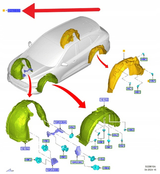 NADKOLE PRAWY TYŁ FORD KUGA ESCAPE 2020- 2535701 _ MV4B-S278B50-AB