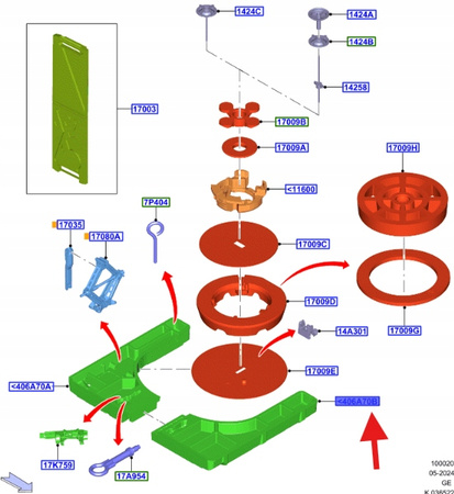 STYROPIAN WKŁAD BAGAŻNIKA FOCUS 2018- OE 2322274 _ JX7B-1A497-DA
