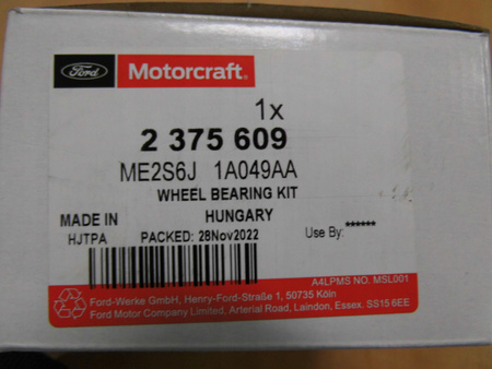 ŁOŻYSKO KOŁA TYŁ FORD FIESTA Mk6 FUSION FOCUS Mk1_2375609_ME2S6J-1A049-AA