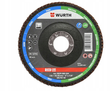 WURTH TARCZA LISTKOWA LAMELKA STAL/INOX 125MM G 60