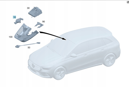 MERCEDES X247 GLB 200 23r CZUJNIK SENSOR DESZCZU A2479008217